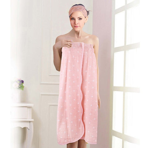 Pure Cotton Bath Robe and Headband